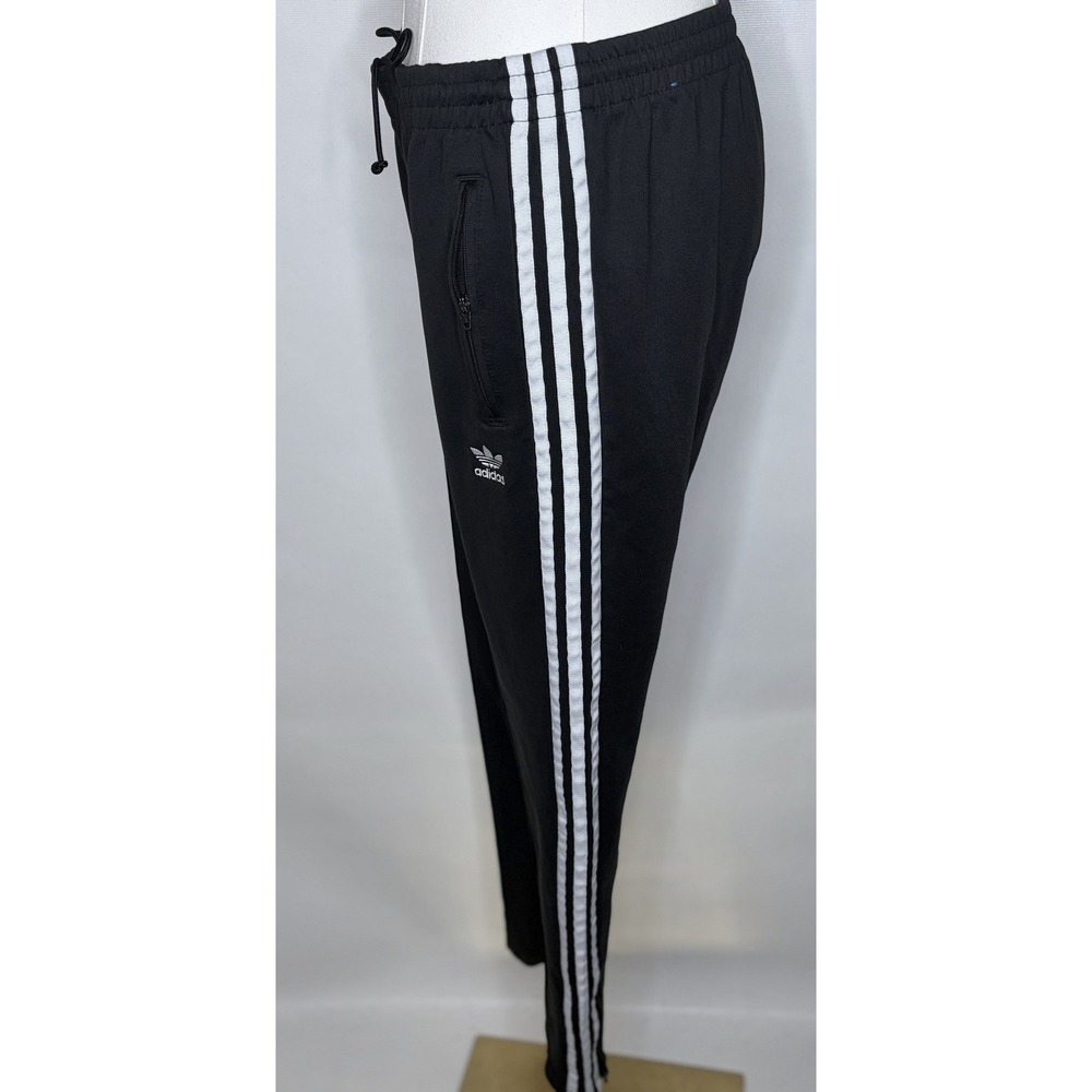 Adidas Originals Primeblue SST Track Pants Black White 3-Stripe Joggers Medium - Picture 4 of 9